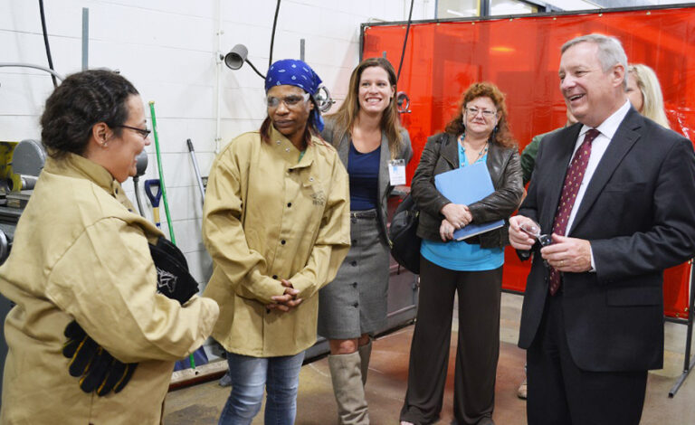 Sen. Durbin Visits Job Training Center: Lessons in Cultivating Policymaker Champions